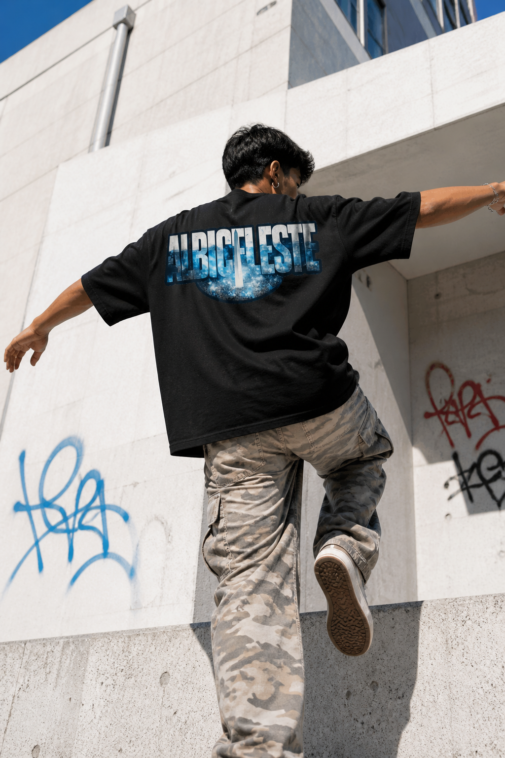 Albiceleste Obelisco Cosmic Oversized Tee